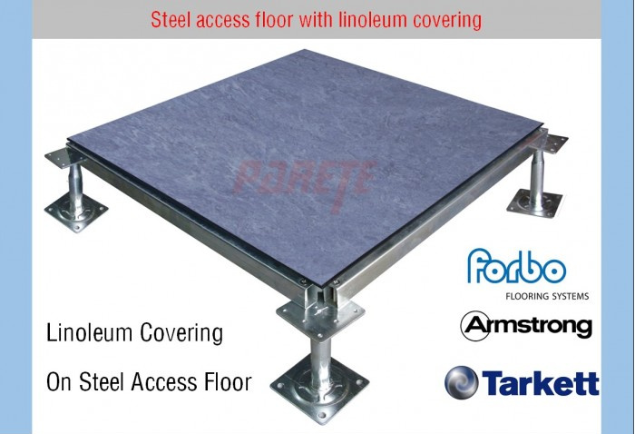AF-4 Steel Access Floor with Linoleum Finish