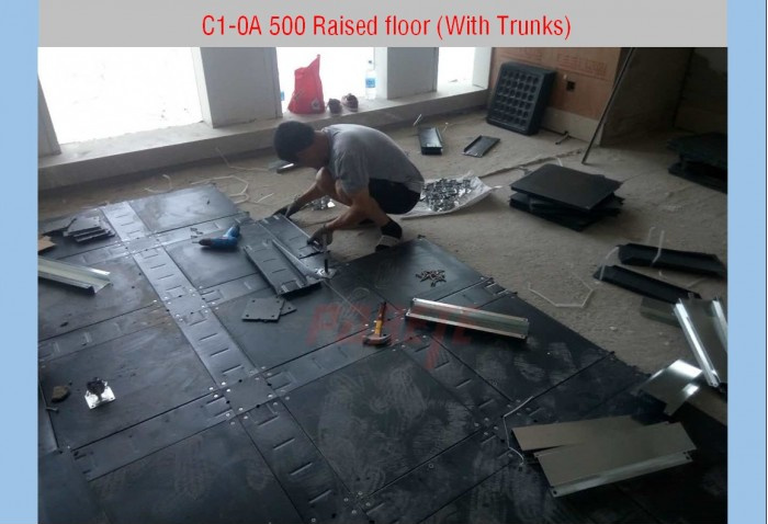 C1-OA 500 Steel Raised Floor with Trunking