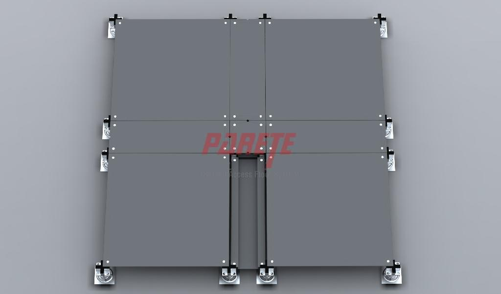 steel raised floor with trunk