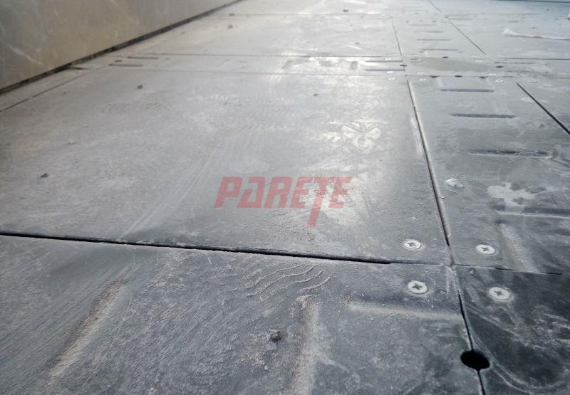 steel cementitious raised floor with trunk
