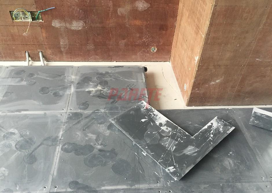  raised floor corner cutting