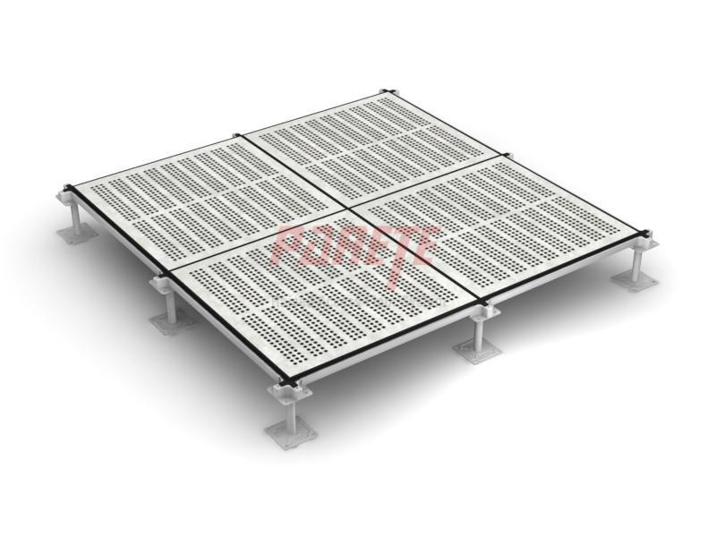 steel perforated raised access floor