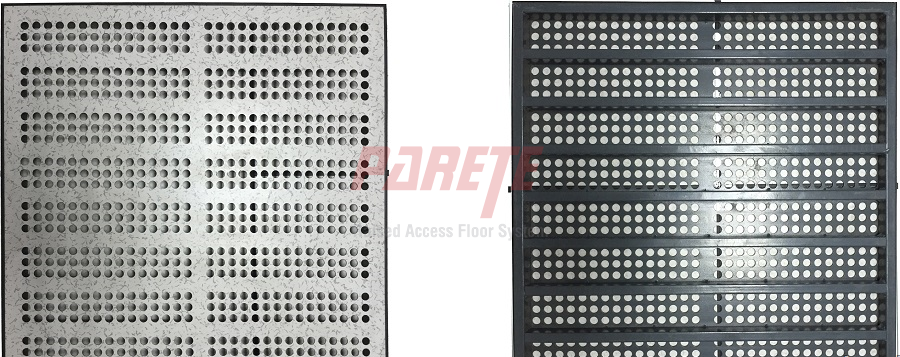 steel perforated raised access floor